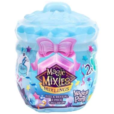 Mainan Koleksi Figur Magic Mixies Mixlings S4 Fizz & Reveal 2 Pack Cauldron Magicus Party