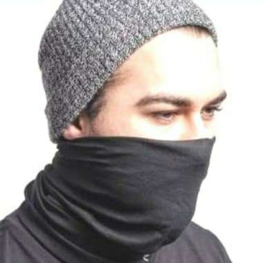 Masker Kain Google multifungsi - Masker slayer bandana balaclava Hitam
