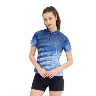 EIGER KAOS POLO TAC WANITA REMMINGTON SS WS POLO SHIRT L Blue