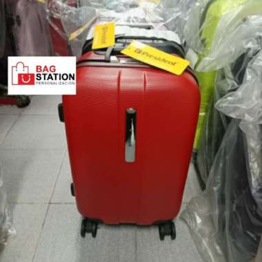 KOPER CABIN PRESIDENT 20 IN 5259 FRAME ABS TSA ORIGINAL 4 RODA PUTAR - Merah Merah
