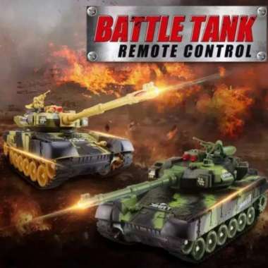 MOBIL REMOT RC TANK MAINAN REMOTE CONTROL - BESAR STANDAR Rc Tank Batle