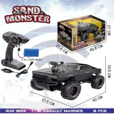MOBIL REMOT RC TANK MAINAN REMOTE CONTROL - BESAR STANDAR sand monster