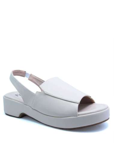 FLY SHOES 5746 Elizabeth Sepatu Sandal Wedges Wanita 37 Ivori