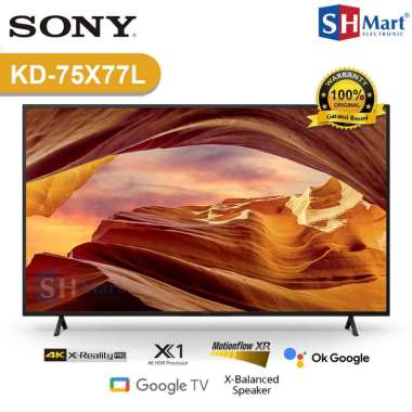 TV SONY BRAVIA 75 INCH ANDROID TV KD-75X77L / 75X77L 4K UHD HIGH DYNAMIC RANGE GARANSI RESMI