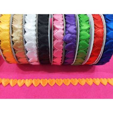 Hiasan Taplak Meja Pita Renda Motif Love METERAN Black