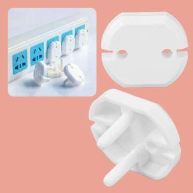 Safety Socket Plug Listrik Outlet Cover Child Proof EU 1 PCS T Colokan Listrik Staker Gepeng Seteker
