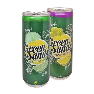 Green Sands - Minuman Soda - 250ml KALENG LIME APPLE