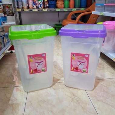 kontainer es buah lovenia 25 liter/tempat es plus gayung lovenia instan