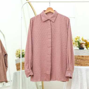 Baju Kemeja T111 Rubiah Crinkle Semua Ukuran Purple
