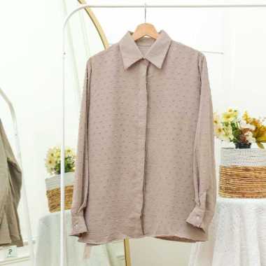 Baju Kemeja T111 Rubiah Crinkle Semua Ukuran Sage