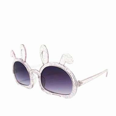 SB Kacamata Hitam Anak Telinga Kelinci Imut Transparan Sunglasses kacamata Rabbit Ears Fashion Pink