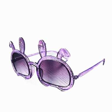 SB Kacamata Hitam Anak Telinga Kelinci Imut Transparan Sunglasses kacamata Rabbit Ears Fashion Ungu