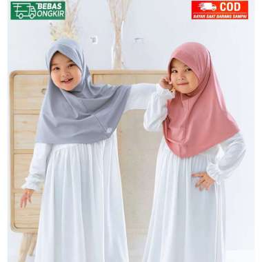 INSTANT TERCEPAT BERGO HAMIDAH ANAK 3-7 TAHUN JERSEY Bergo hamidah Sage
