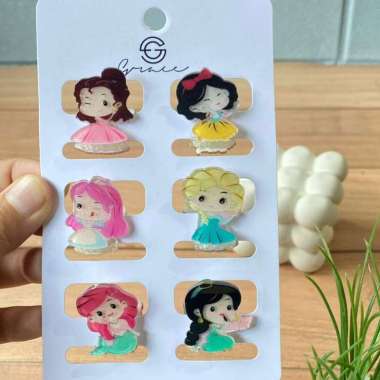 Jepitan Rambut Mini Karakter / Jepit Rambut Karakter Lucu / Jepitan Poni PRNCESS MIX