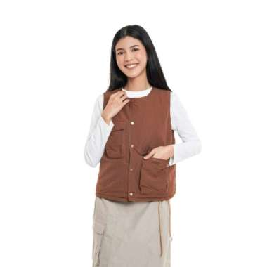 EIGER ROMPI WAITA WS VARSHA REVERSIBLE VEST - Brown, L S Brown