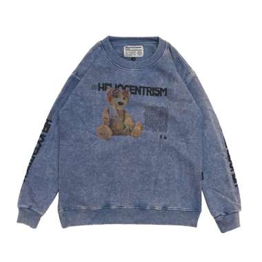 NVSR Crewneck Washed Blue Helliocentrism Blue Washed XL
