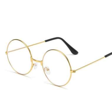 Kacamata Steve Jobs Frame Kacamata Bulat Kacamata Boboho 722-60 Emas