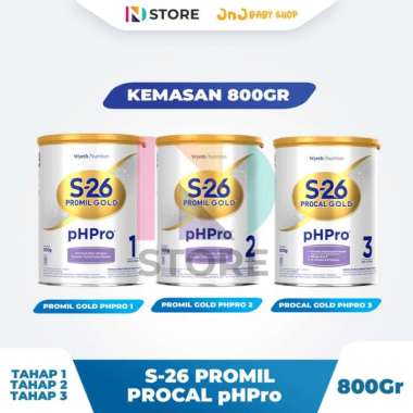 S-26 Promil Gold pHPro Tahap 1/ Promil Gold pHPro Tahap 2/Procal Gold pHPro Tahap 3 Kemasan 800gr Su