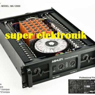 POWER AMPLIFIER POWER AMPLI ASHLEY MA 12000 CLASS H ORIGINAL