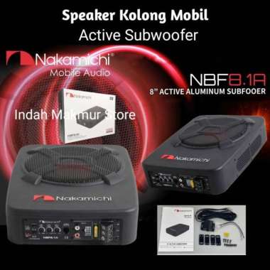 Speaker Kolong Mobil Active Subwoofer Tri-Port 8 Inch 1500W Nakamichi