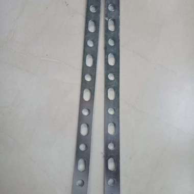 Plat besi lubang / plat braket / plat strip klakson dan plat nomor