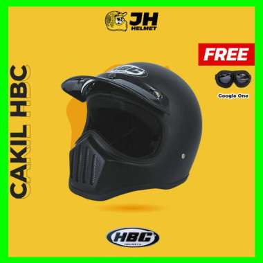 Helm Cakil HBC | Helm Retro | Full Face | HBC Cakil | Jual Helm ARMY DOFF