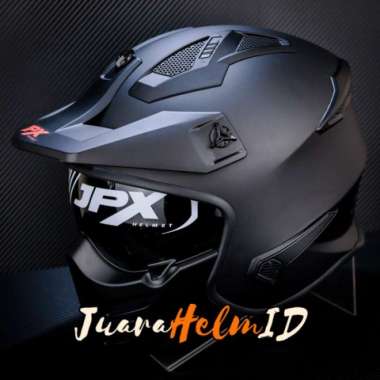 JPX HELM MX726R SOLID / BLACK DOFF / MX726 R CROSSOVER MX 726R XL