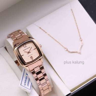 (SEVEN MINUTE ) Jam tangan original wanita SEVEN MINUTE M704 plus kalung premium ROSEGOLD-KALUNG