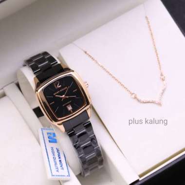 (SEVEN MINUTE ) Jam tangan original wanita SEVEN MINUTE M704 plus kalung premium BLACKROSE-KALUNG