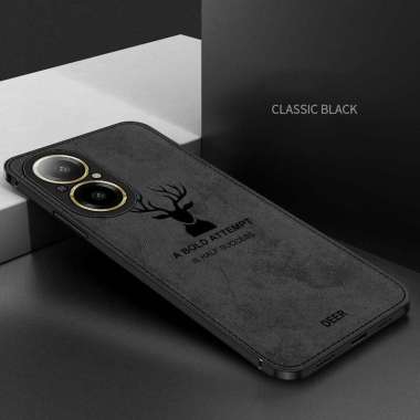 Casing Realme C67 Softcase Cloth Jeans Slim Armor Camera Protect Realme C67 Hitam