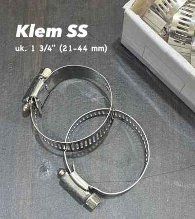 Klem Selang Air Stainless 1-3/4 Inch / Ring Klem Selang Kompor Gas / Clamp Karburator Karet