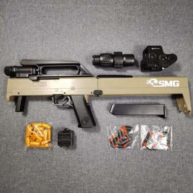 Mainan Dart Foam Blaster Magpul FMG-9 China New Brand Toys Cokelat
