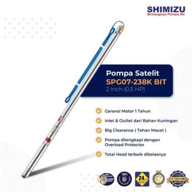 Pompa Celup 2" Tipe SPG07-238K BIT ( 0.5 HP ) SHIMIZU Submersible Pump 2 Inch