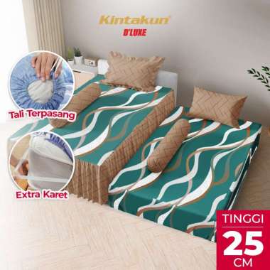 Kintakun DLUXE Sprei Duo 2in1 Tinggi 25cm 120x200 Aesthetic Minimalis Multivarian Heliana
