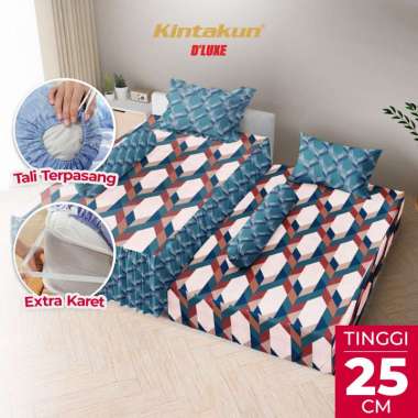 Kintakun DLUXE Sprei Duo 2in1 Tinggi 25cm 120x200 Aesthetic Minimalis Multivarian Zalika