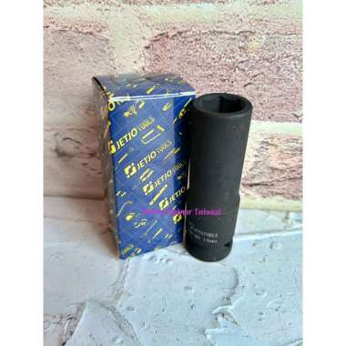 JETJO LAKONI 1/2" 14 MM Mata Kunci Sock Sok Panjang Deep Impact Hitam 14mm