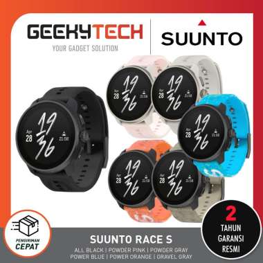 Suunto Race S GPS Ultimate Perfomance Watch - Garansi RESMI ALL BLACK