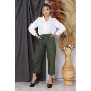 KULOT STELLA PANT / CELANA KULOT WANITA - BN OOTD KEKINIAN - Hitam ARMY