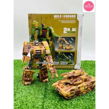 New Mainan Robot Pesawat Tempur Deformation Series Plane Robot Tank Transformer RbtLeopard Cklt