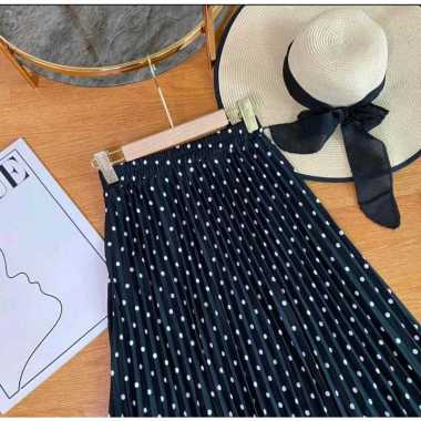 Rok Plisket Motif Polkadot / Rok Polkadot / Rok Plisket Polkadot / Rok Motif Polkadot / Rok Polkadot