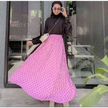 Rok Plisket Motif Polkadot / Rok Polkadot / Rok Plisket Polkadot / Rok Motif Polkadot / Rok Polkadot