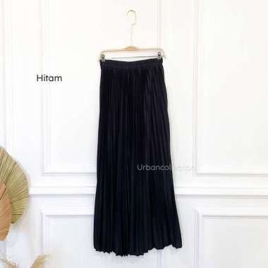 Rok Plisket Wanita / Rok RempeL 100 CM / Rok Lipet / Rok Plisket Panjang Hitam