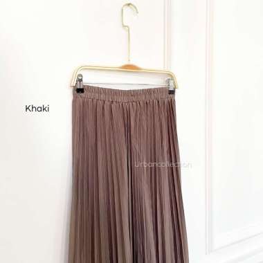 Rok Plisket Wanita / Rok RempeL 100 CM / Rok Lipet / Rok Plisket Panjang khaki