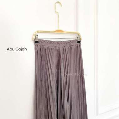 Rok Plisket Wanita / Rok RempeL 100 CM / Rok Lipet / Rok Plisket Panjang Abu gajah