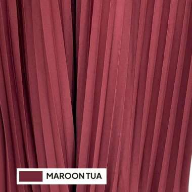 Rok Plisket Wanita / Rok RempeL 100 CM / Rok Lipet / Rok Plisket Panjang Marron Tua