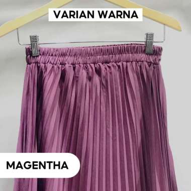 Rok Plisket Wanita / Rok RempeL 100 CM / Rok Lipet / Rok Plisket Panjang magentha