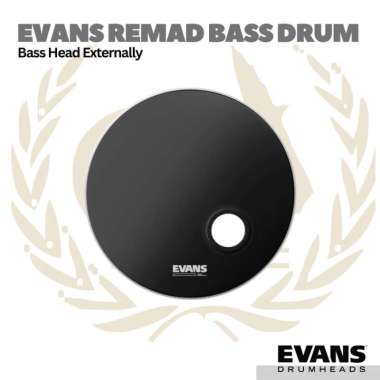 EVANS Remad Bass Drum Head - Membran Bass Drum 24"
