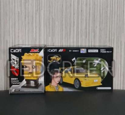 mainan anak set cadfi initial D mazda fd35 rx 7 + figure keisuke takahashi edukasi figure
