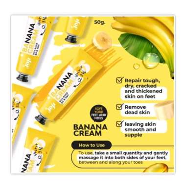 Joji Banana Cream Soft Your Feet Heels 50 gr Krim Tumit Kaki Pecah Pecah