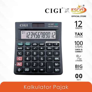 ESCO >< CIGI Kalkulator Pajak / Calculator Tax, Check & Correct CI-120-T